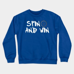 Spin and Win Cycling-Biking Workout Design Crewneck Sweatshirt